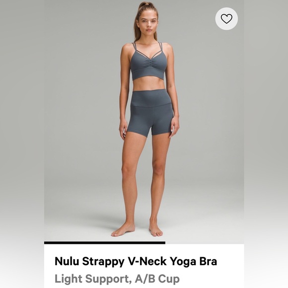 NWT Lululemon Nulu Strappy V-Neck Yoga Bra - Picture 3 of 8
